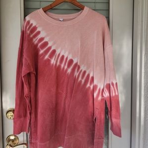 Oversized Tie Dye Tunic Sweater